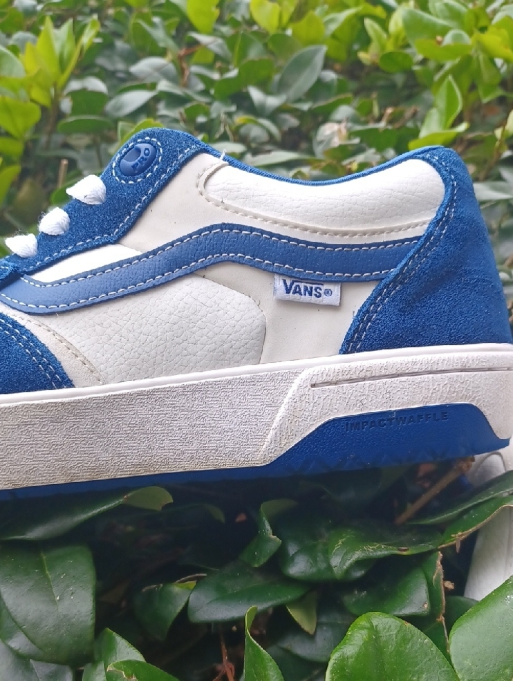 -- Vans Rowan Men’s Navy Blue and White Skate Sneaker Size 11.5 - Picture 5 of 10